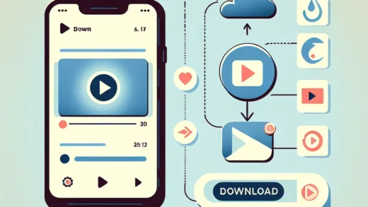 "Step-by-step guide on how to download TikTok videos, featuring a smartphone screen displaying the TikTok app interface with a downloadable video tutorial for beginners."